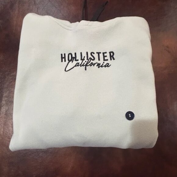 NWOT Hollister California Embroidered Turquoise Light Green Hoodie Pullover - Picture 8 of 10